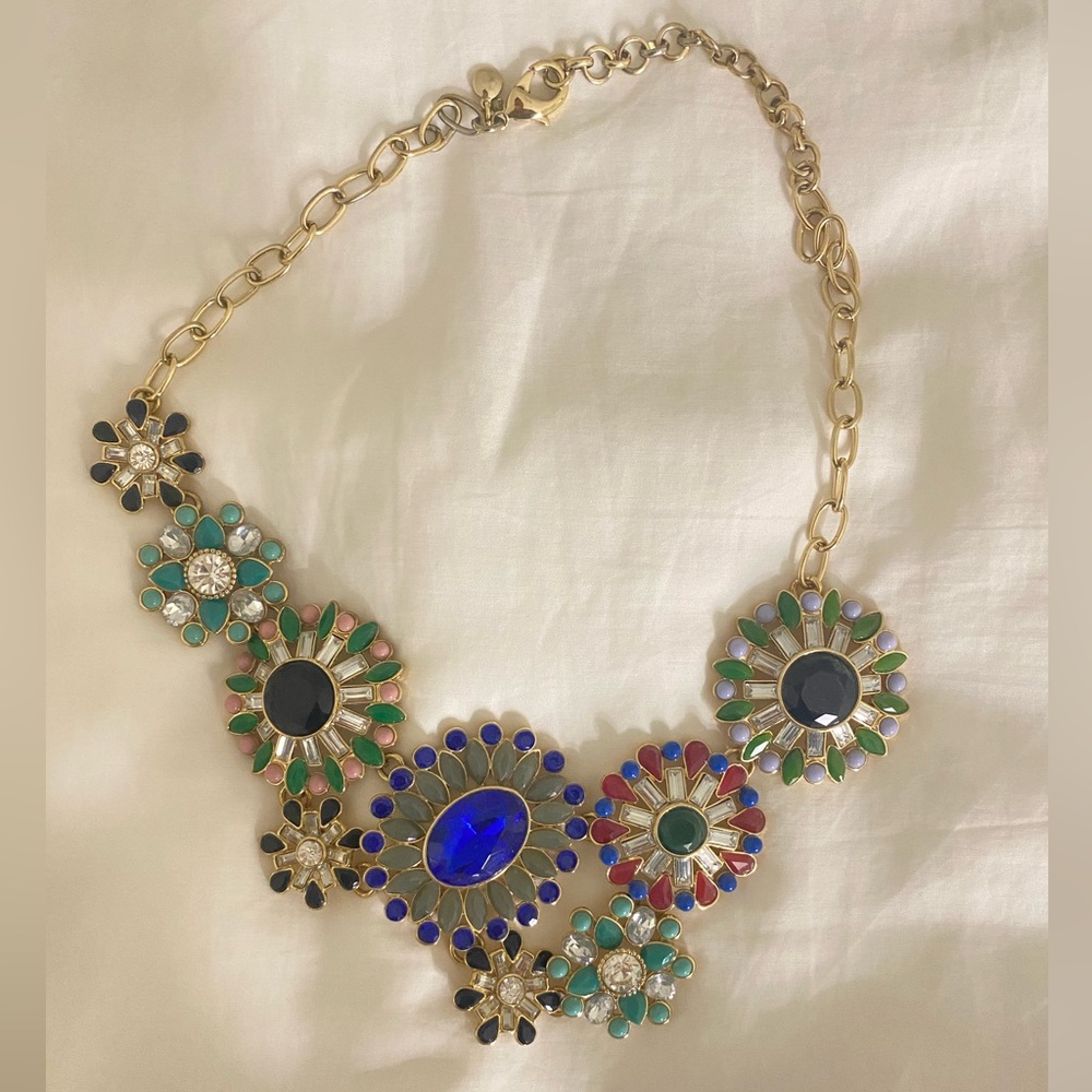 J.CREW Multicolored Jeweled Necklace